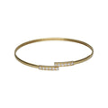 9k Bonded Gold Cubic Zirconia Bangle (10%)