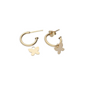 9k Pretty Woman Butterfly Earrings
