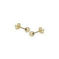 9k Gold Stud Earrings (4mm)