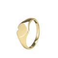 9k Gold Heart Signet Ring (7.8mm x 9.0mm)
